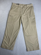 Vintage Polo ralph Lauren Cargo Pants Mens Green Military Utility