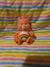 Care Bears Poseable Figure Cheer Bear pink rainbow              3 Inch
