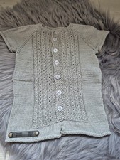 gestrickter Babybody kurzarm in der Größe 74/80
