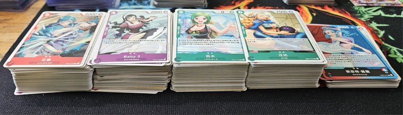 Bandai One Piece Card Game EB03 Chinese Character bulk Lot Aprox: 290 cards 