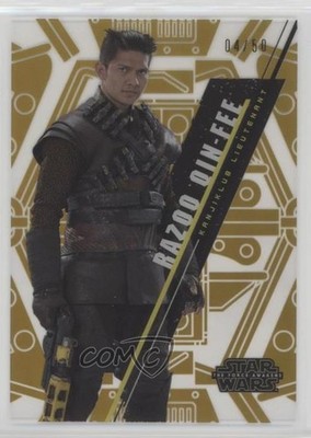 2016 Star Wars High Tek Pattern 1 Gold Rainbow Foil 4/50 Razoo Qin-Fee 1cc7