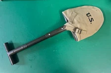 US MODEL M-1910 T-HANDLE SHOVEL W/COVER 1942