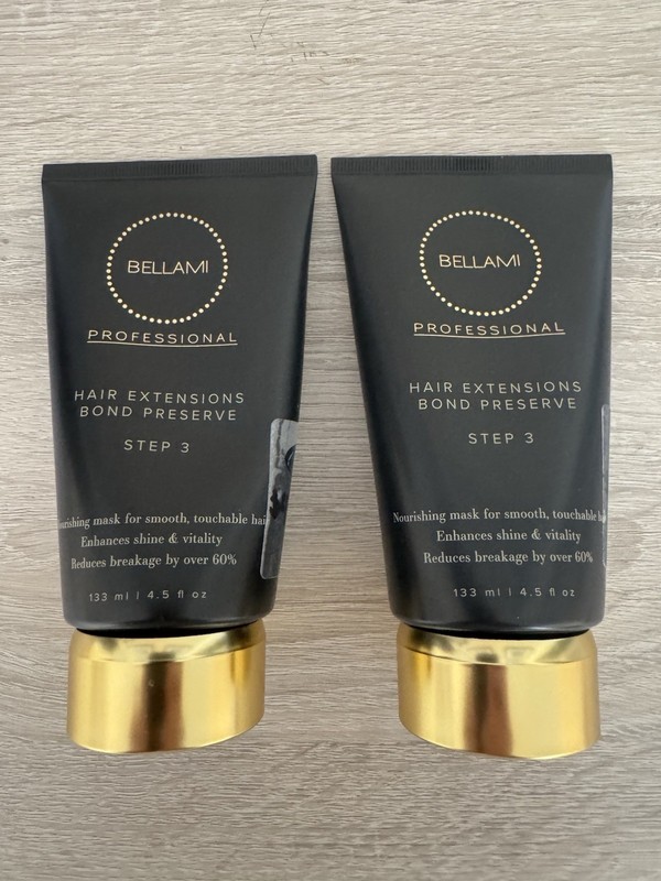BELLAMI Hair Extensions Bond Preserve Step 3 133 ml / 4.5 oz Lot of 2
