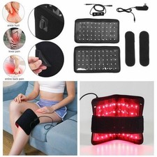 660NM Red 850NM Near Infrared Light Therapy Pain Relief Waist Wrap Pad Belt 2Pcs