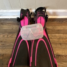 Atomic Aquatics Blade Fins & Mask Pink Size M...