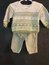 Boys Set Size 3 mos Sweater & Carter's Pants