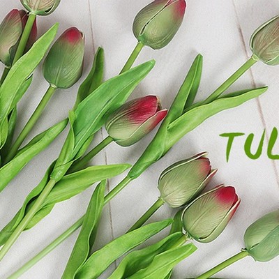 Schöner Seiden-Tulpenstrauß kreieren Sie einen bezaubernden Look für Ihre Hoc