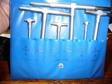 HFS R 6 Pc Precision Telescoping Gage Set 5/16" - 6" Range T-Bore Hole Gauges