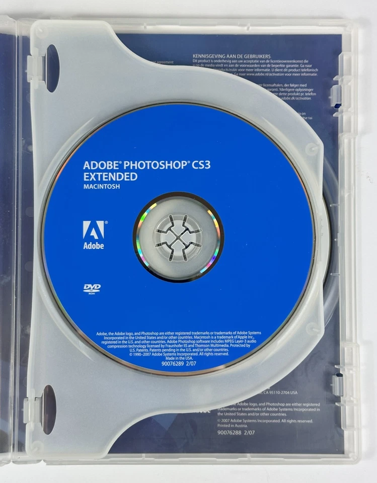 Adobe Photoshop Extended CS3 DVD With Serial Number For Mac - Image 2 of 3
