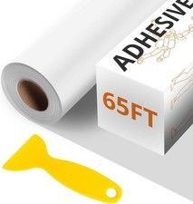 Htvront White Permanent Vinyl 12 X 14 Ft Glossy White Adhesive White Vinyl Rol