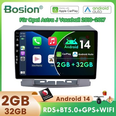 Für Opel Astra J Vauxhall 2010-17 Android14 Car Autoradio SWC DSP Stereo Carplay