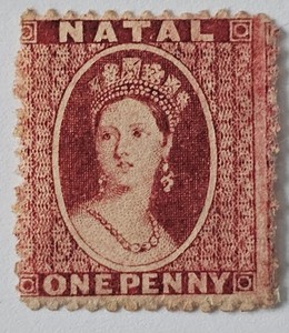 NATAL CLASSICS 1863 1d Carmine-red Perf 13. Mounted Mint Light Gum. €200. SG19