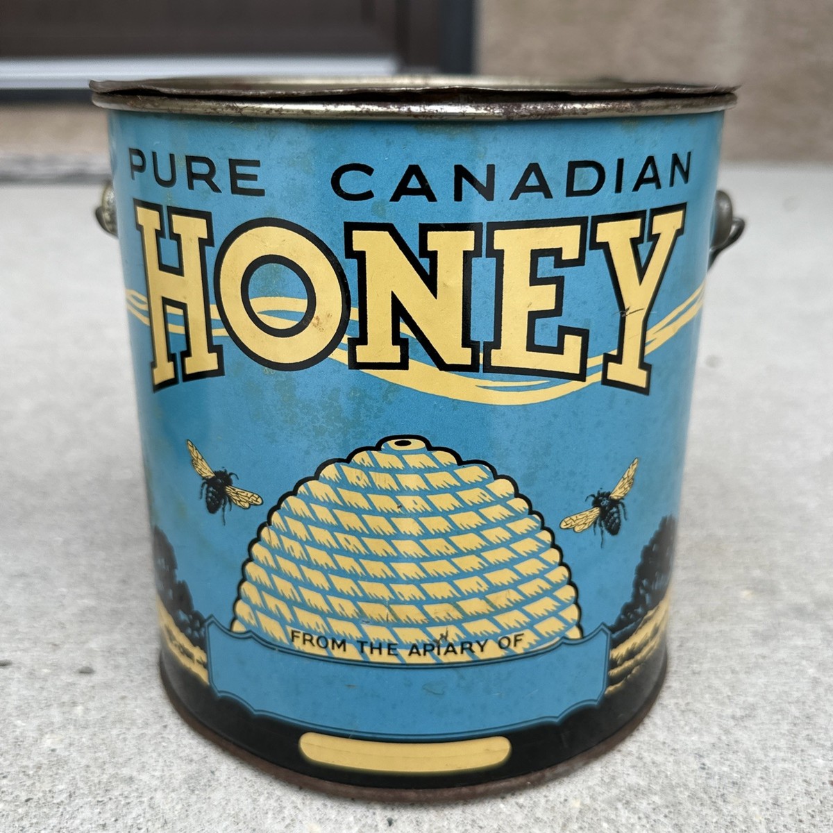 Vintage Honey Tin Can Pure Canadian Honey Tin 8 Lbs. | eBay