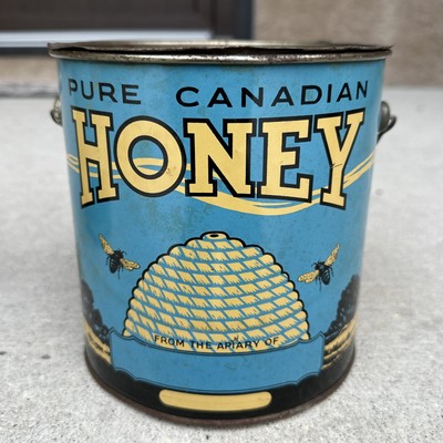 Vintage Honey Tin Can Pure Canadian Honey Tin 8 Lbs. | eBay
