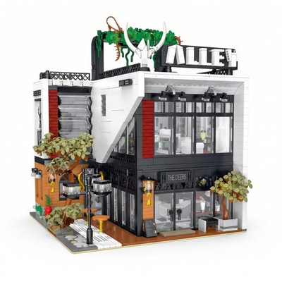 Deers Bubble Tea Café with LED Light Kit Building Blocks Set | General Jim's Toy