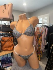 NPC competition bikini posing suit Black / si...
