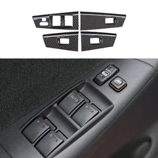 For Toyota Corolla Window Lift Lock Switch Panel Trim Carbon Fiber 03-05 06-08