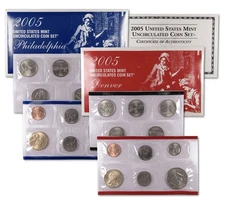 2005 Uncirculated Coin Set U.S Mint Government Packaging OGP COA