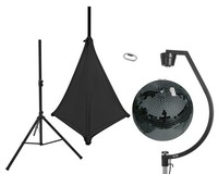 Eurolite Set Spiegelkugel 50Cm Schwarz Mit Stativ Und Segel Schwarz