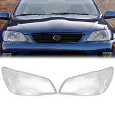 Clear Left & Right Side Headlight Lens Headlamp Cover For Lexus IS300 2001-2003