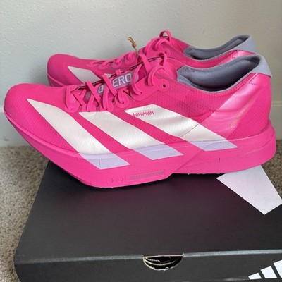 Adidas Adizero Adios Pro 4 M Shock Pink JR1269 Size 10.5 New