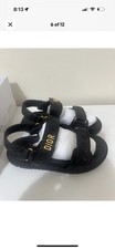 DIOR Sandals- Black Quilted Cannage Calfskin