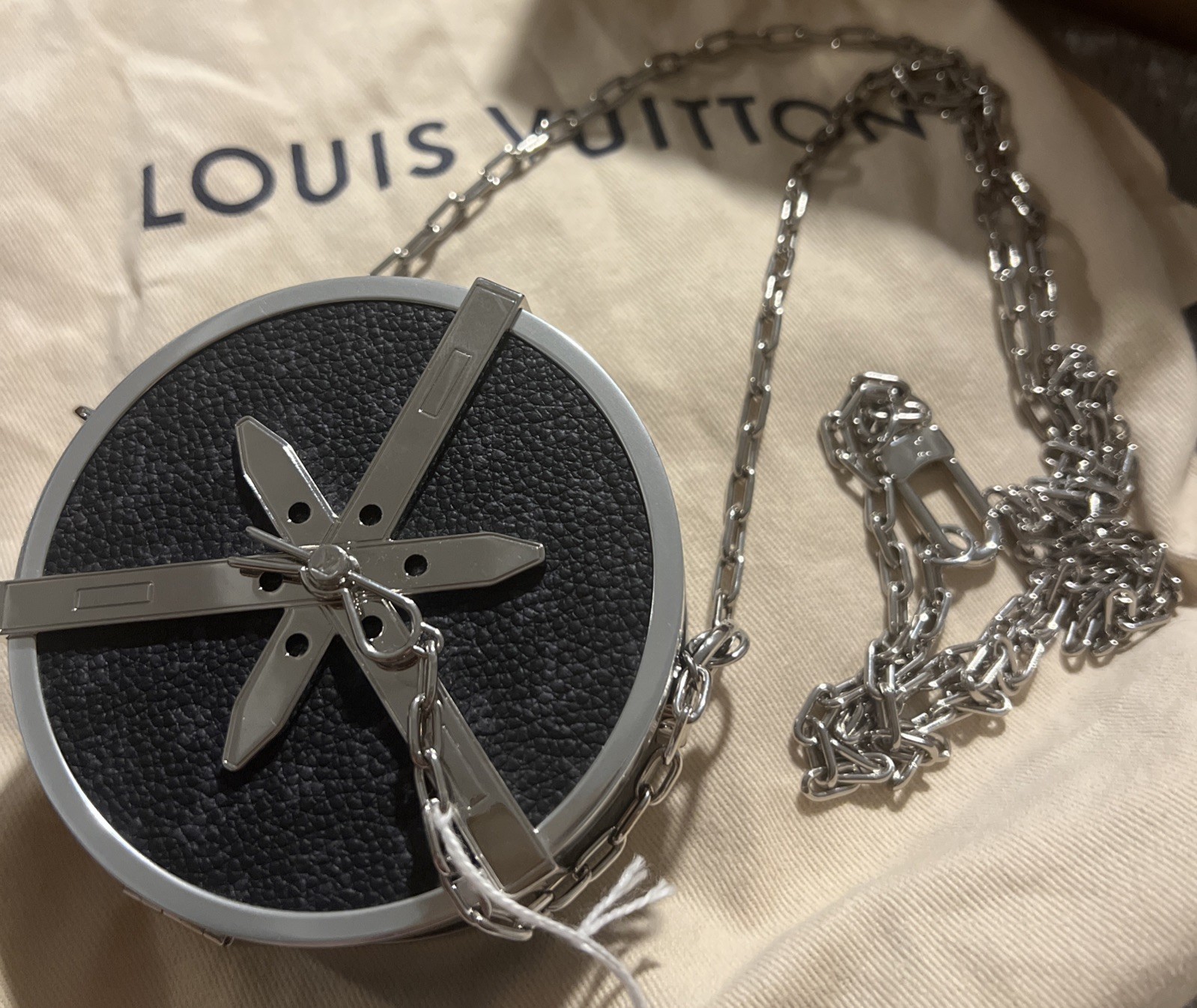 Louis Vuitton Monogram Eclipse Wheel Box Pouch Bl… - image 1