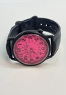 Black & Pink Guess Fashion Stainless Steel Back Wristwatch 29.7g — photo 1