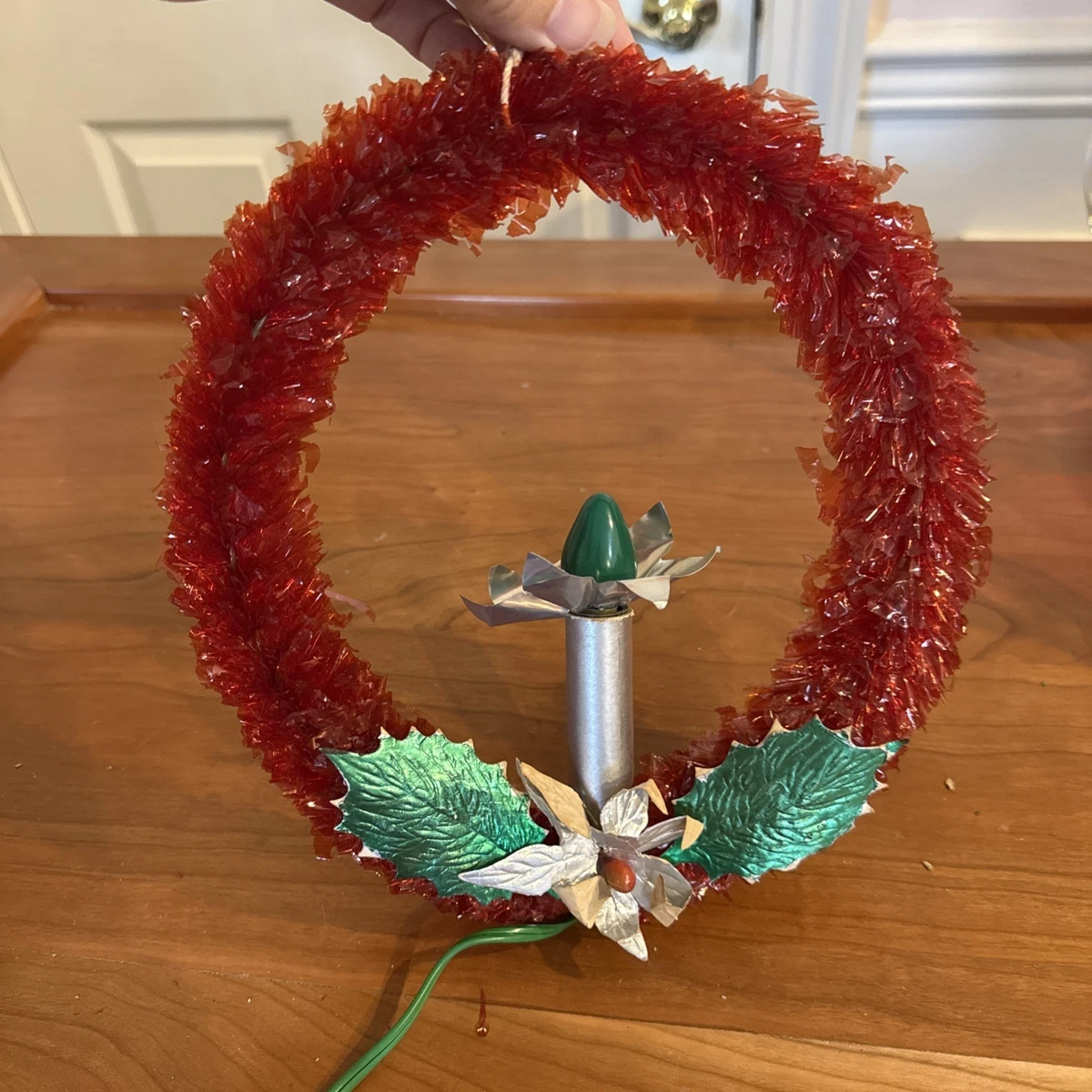 ヴィンテージ　U.S.A 1960年代　FRP クリスマスリース 幅110cm Christmas Wreaths 1960 Year Manufactured Collectible Wreaths