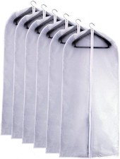 Suit Bags for Closet Storage Garment Bag 24''X40'' Clear Garment Bags for Hangin