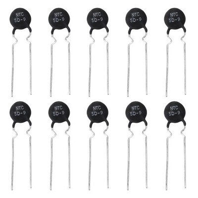 10 Pcs NTC 5D-9 5 Ohm MF72 Negative Temperature Coefficient Thermistor