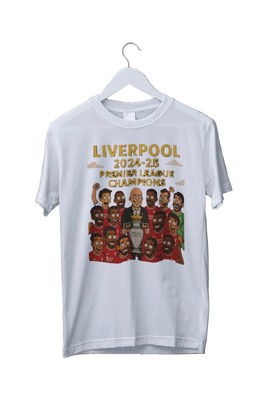 Liverpool 20 Premier League Champion Graphic Print T-Shirt S M L