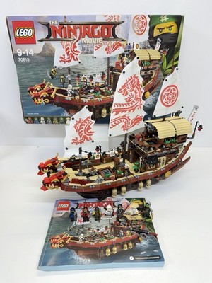 LEGO 70618 The LEGO Ninjago Movie Destiny's Bounty VOLLSTÄNDIG + OVP & Anleitung
