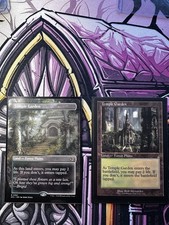 Magic: The Gathering 2X Temple Garden Land ECL Borderless and RVR Retro Frame