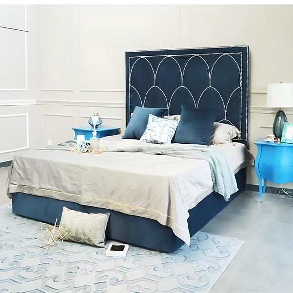 Modernes Design Bett 180X200 Leder Metall Betten Doppel Ehe Schlaf Zimmer Hotel-image