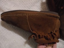 Women s Brown Suede Moccasin Flats Ankle boots Size 6
