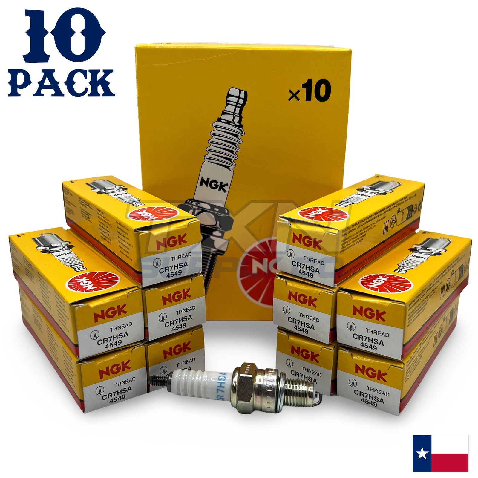 NGK 4549 Spark Plug CR7HSA - 10 Pack
