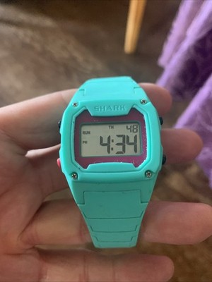 Freestyle Shark Watch model 10006448, Seafoam Green & Pink. New Battery. Free SH