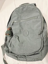 Kipling Challenger Backpack Light tonal Aloe Travel Bag Organizer Unisex Hiking 