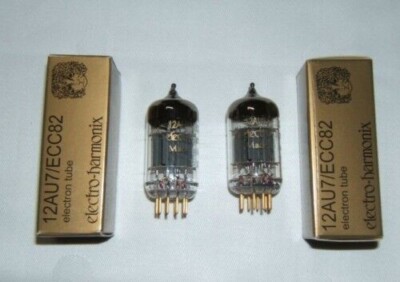 Röhren ECC 82 12AU7   1 gematchtes Paar  2 Stück Electro Harmonix Gold