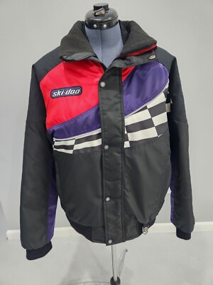 Ski-Doo Bombardier Sno Gear Vintage Snowmobile Racing Jacket Mens Size  Medium