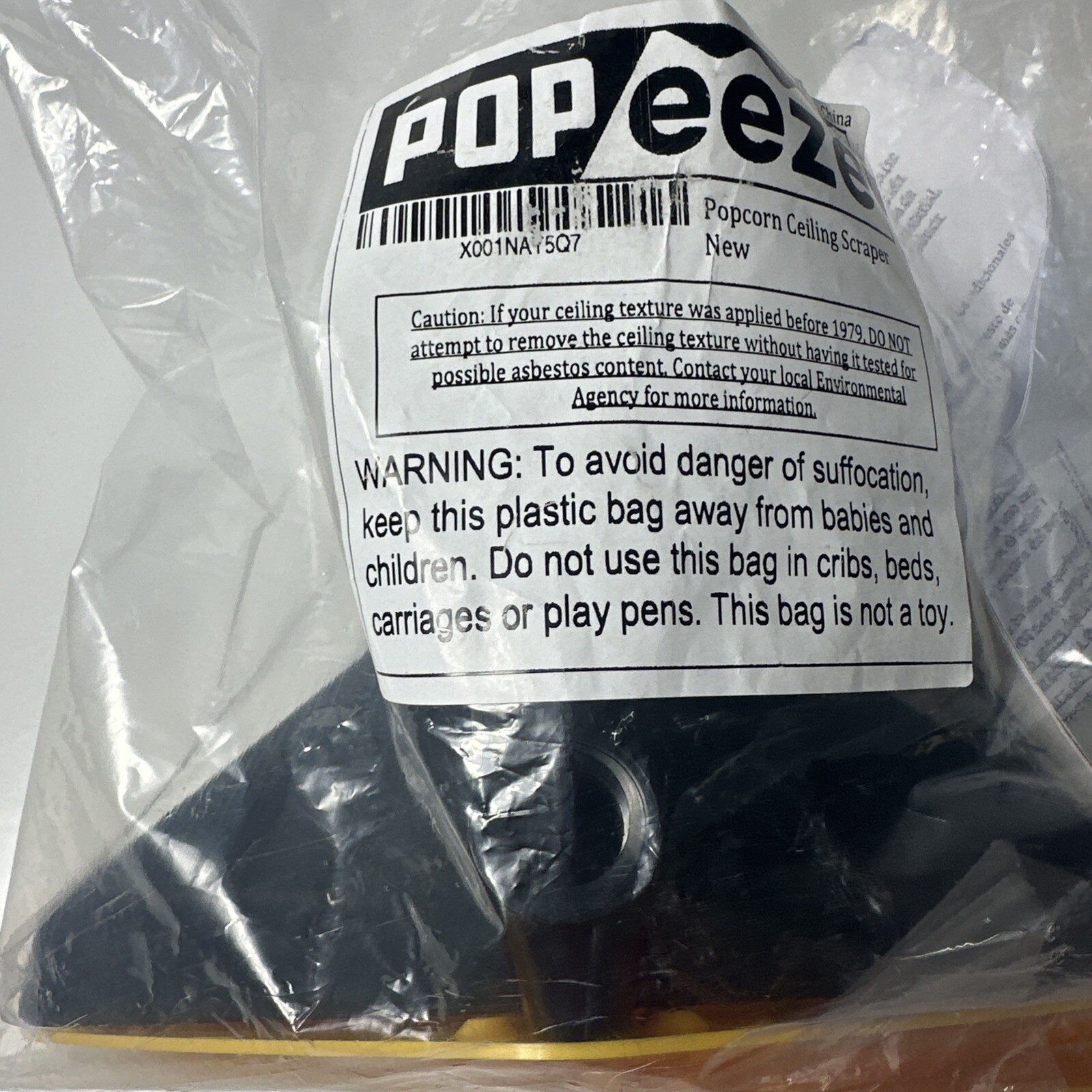 Popeeze Popcorn Ceiling Scraper Vacuum Attachment Tool Shop Vacuum NEW 3 Blades