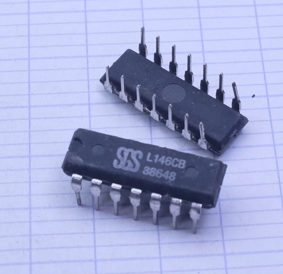 1x SGS L146CB circuit intégré DIP 14. Prix pour une pièce
