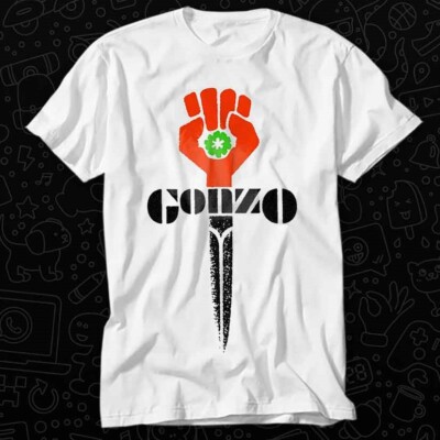 Hunter Thompson Gonzo Knife Emblem Logo T Shirt 124