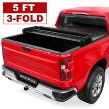 Tri-Fold 5FT Truck Bed Tonneau Cover For 2015-2025 Chevy Colorado GMC Canyon