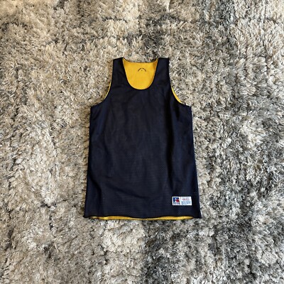 Russell Athletics Youth Size Large L Practice Mesh Jersey Blue Basketball Sport