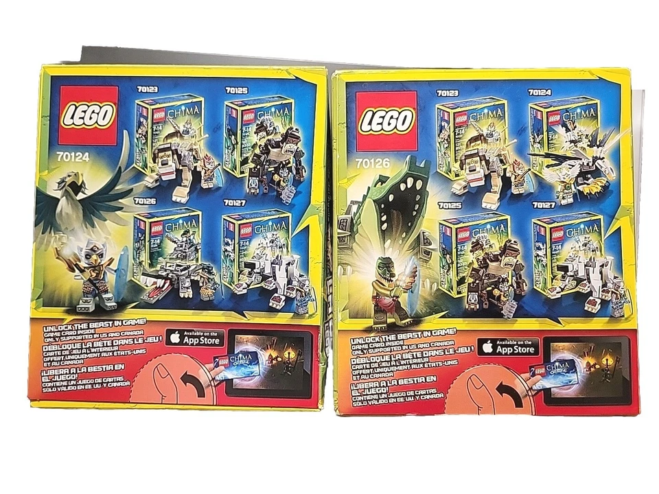 LEGO LEGENDS OF CHIMA: Eagle(70124)&Crocodile(70126)Legend Beast READDESCRIPTION - Image 2 of 2