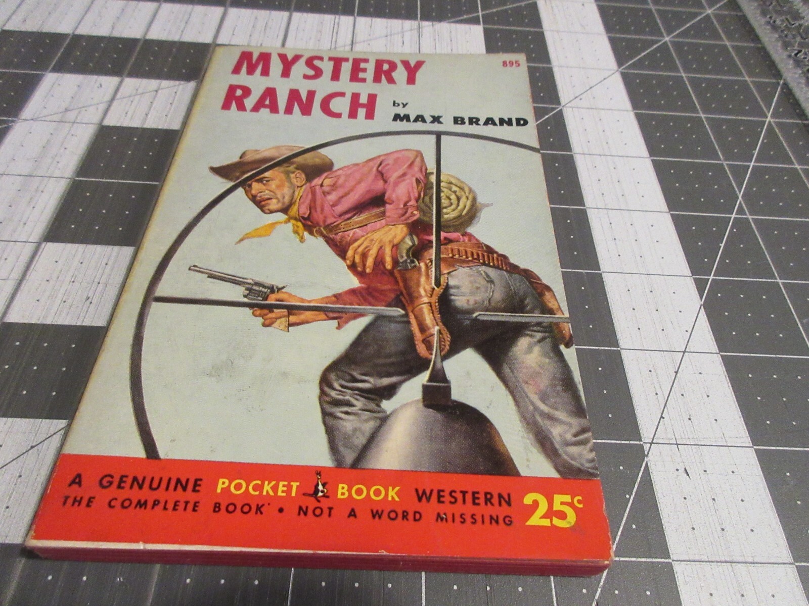 MYSTERY RANCH by Max Brand (1952) Pocket Book western paperback 1st