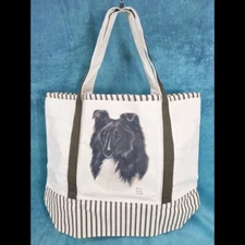 Pet Gifts USA Tote Canvas Bag Shetland Sheepdog Sheltie Dog Collie Handbag NEW