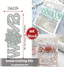 Snow Cutting Die Card Making Embossed Stencil Craft DIY Scrapbooking